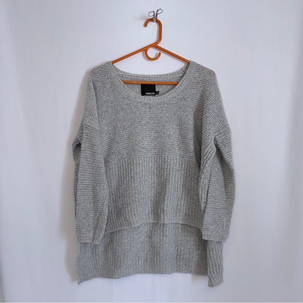 Harlow Gray Knit Light Weight Soft Summer Cottagecore Cabincore Sweater 💝